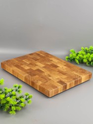 Доска разделочная торцевая из дерева дуб 22х30 см 56-001