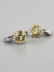 Серьги из фианита "Любаша" сг-034-ФНЦ