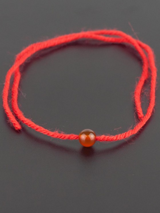 Браслет "Красная нить" сердолик бп9686