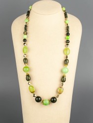 Бусы из оникса "Весенняя прохлада" 10-029