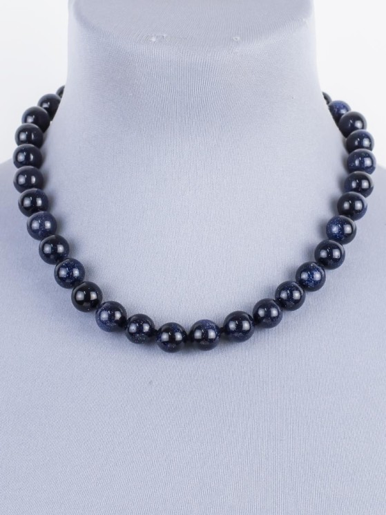 Бусы "Классика 12" авантюрин П9819