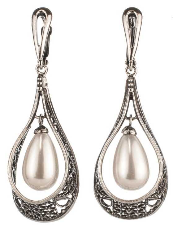 Серьги из жемчуга Майорка "Камилла" сг-074-ЖММБ