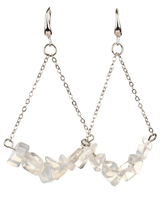 Серьги из лунного камня "Атлантида" с9188