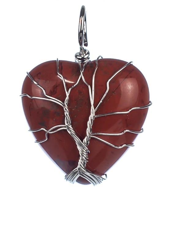 Кулон из яшмы «Сердечко» 01-572