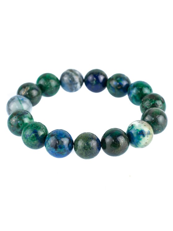 Браслет из азурмалахита "Классический 12" 02-974