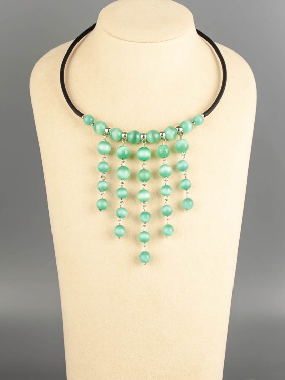 Колье из кошачьего глаза "Красотка" 01-1265