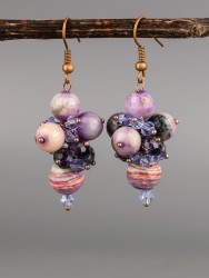 Серьги из агата "Восток" 03-1730