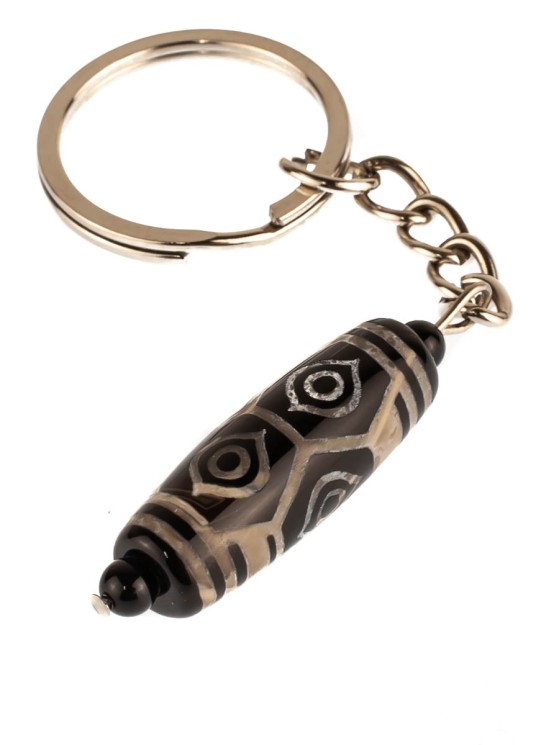 Брелок из агата "Дзи 6 Глаз Дракона" БРК-845