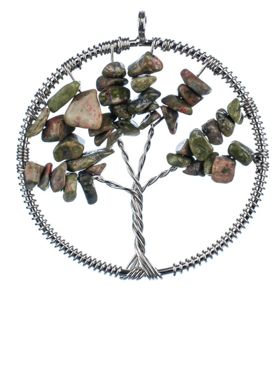 Кулон из унакита "Дерево Жизни" 01-547