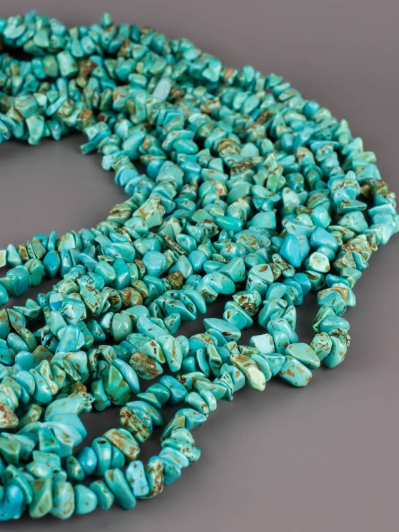 Бусины из бирюзы "Галтовка" 01-778