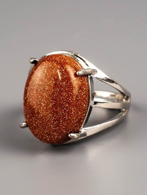 Кольцо из авантюрина "Мечта" 04-717