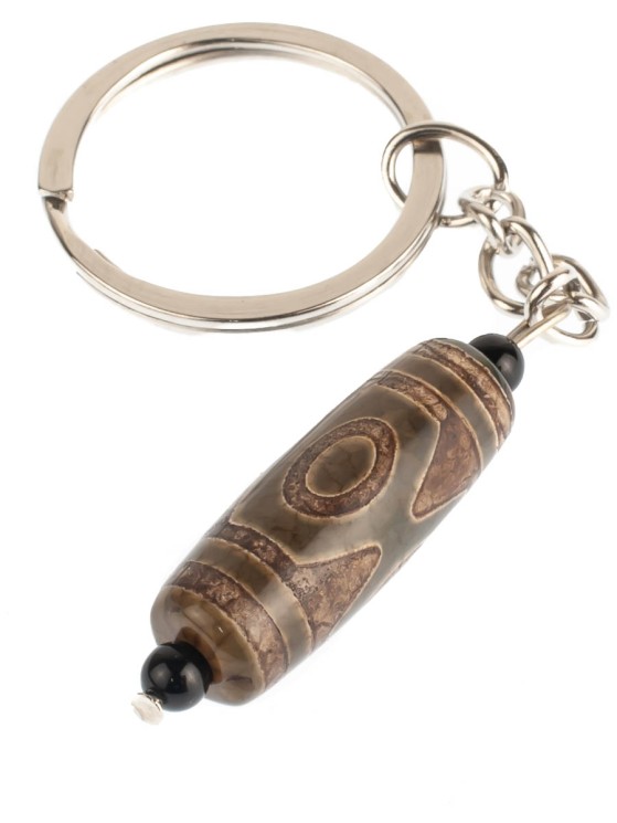 Брелок из агата "Дзи 3 Глаза" БРК-797