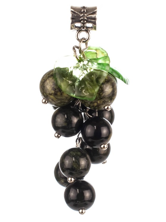 Колье из змеевика "Виноград" пд-0943