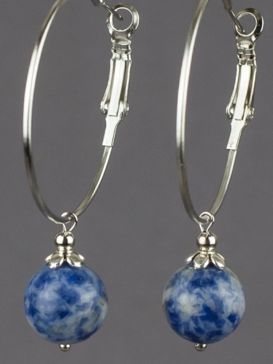 Серьги "Самба 2" содалит, арт. с8081