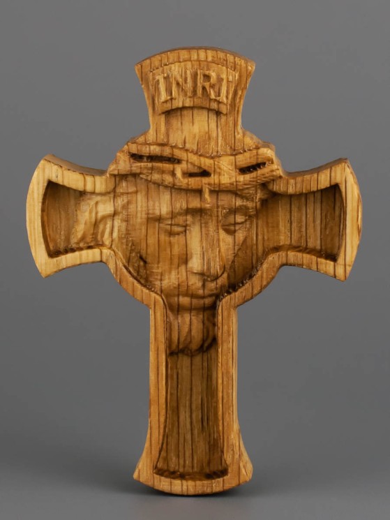 Православный крест из дерева 65х50 мм 53-003