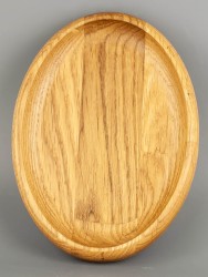 Тарелка из дерева дуб 12х17 см 54-152