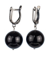 Серьги из граната "Классика 16" 03-1689