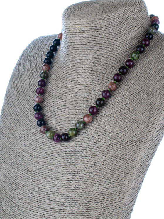 Бусы из турмалинового кварца "Классика 8" П6590-RDA