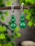 Серьги "Дарина" иск. малахит нс-8256