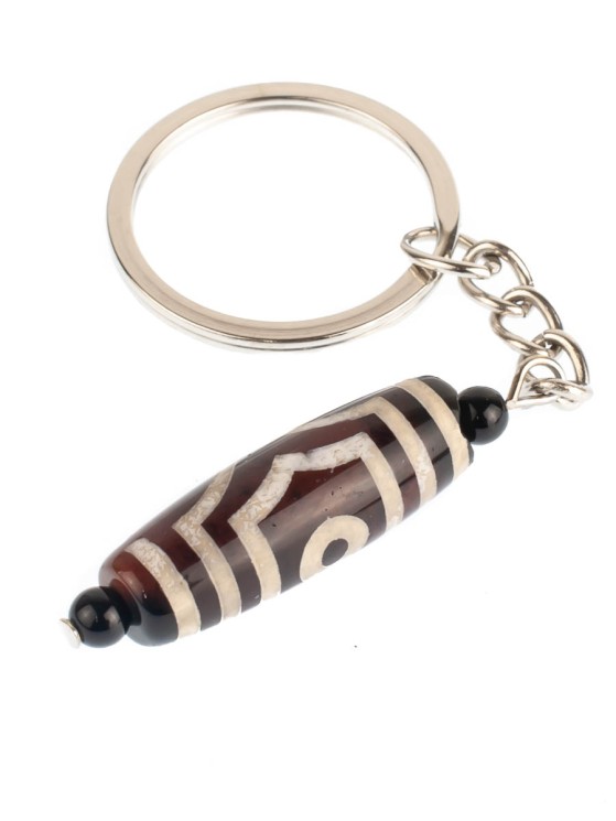 Брелок из агата "Дзи 3 Глаза" БРК-799