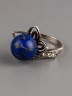 Кольцо из лазурита "Клементина" кг-989-ЛЗ