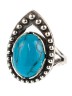 Кольцо из им. бирюзы "Василиса" кг-249-БРГ