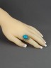 Кольцо из им. бирюзы "Василиса" кг-249-БРГ
