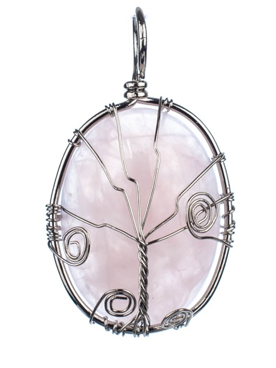 Кулон из розового кварца «Дивный сад» 01-550