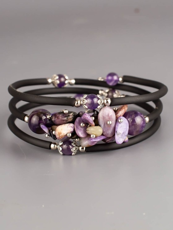 Браслет из чароита "Мелодия" 02-1104