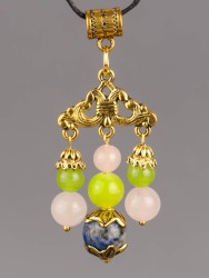 Кулон-оберег со шнурком  "3 хранителя-Телец" пд-1056