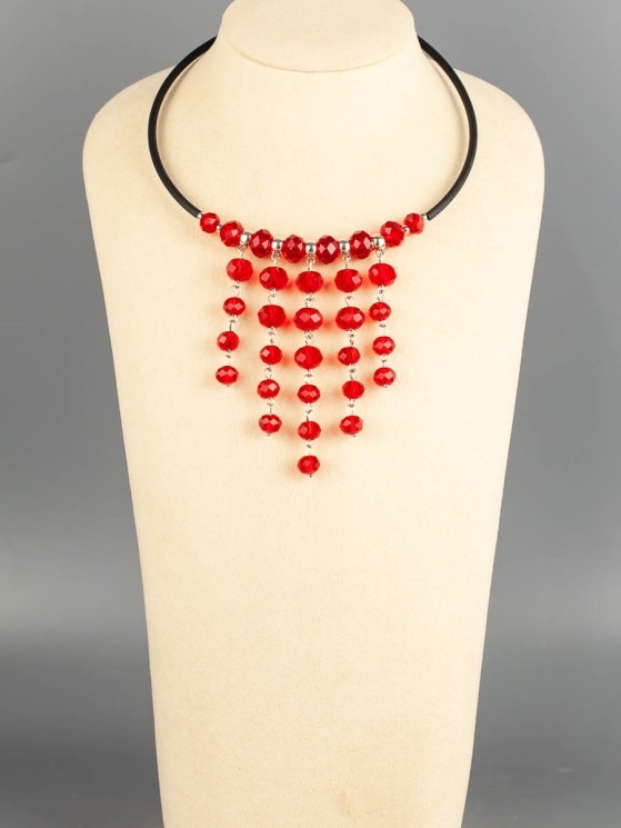 Колье из хрусталя "Красотка" 01-1267