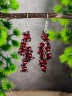 Серьги из граната "Глициния" 03-1761