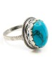 Кольцо из иск. бирюзы "Бэйла" кг-003-БРГ