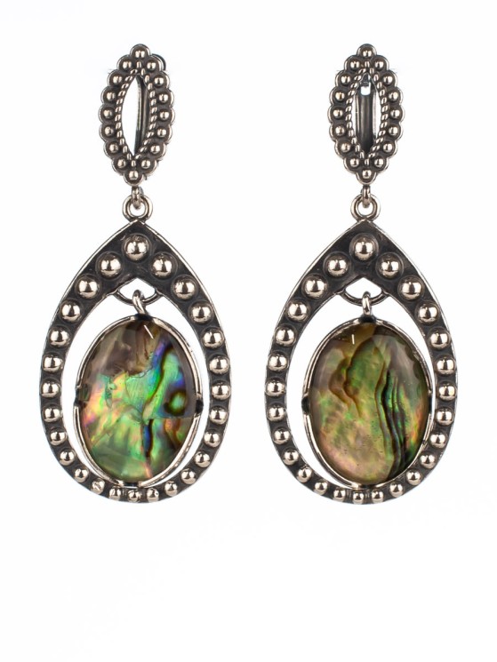 Серьги из галиотиса "Василиса" сг-249-ГЛ