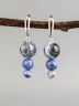 Серьги из содалита "Капель" с9806