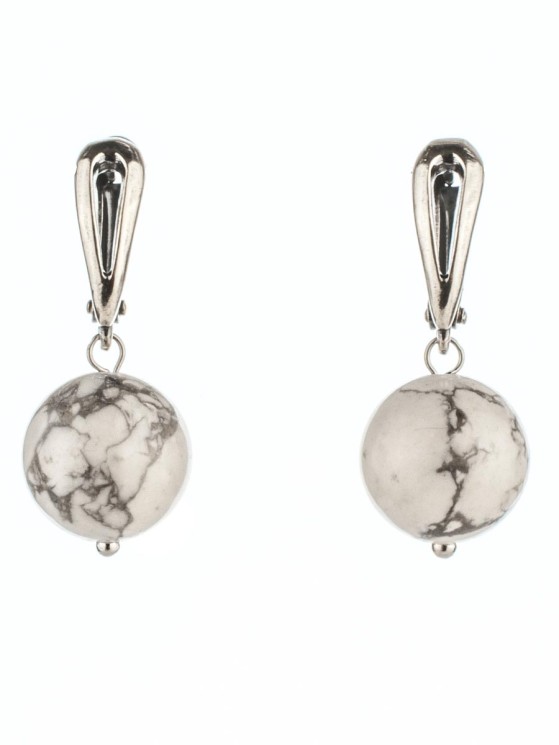 Серьги из турквенита "Классика 12" нс-7916