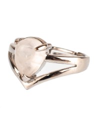 Кольцо из розового кварца "Мечта" 04-453