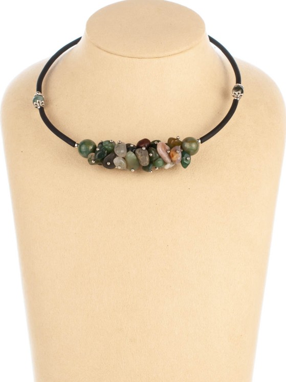 Колье из яшмы "Мелодия" 01-753