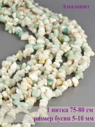 Бусины из амазонита "Галтовка" 01-1184