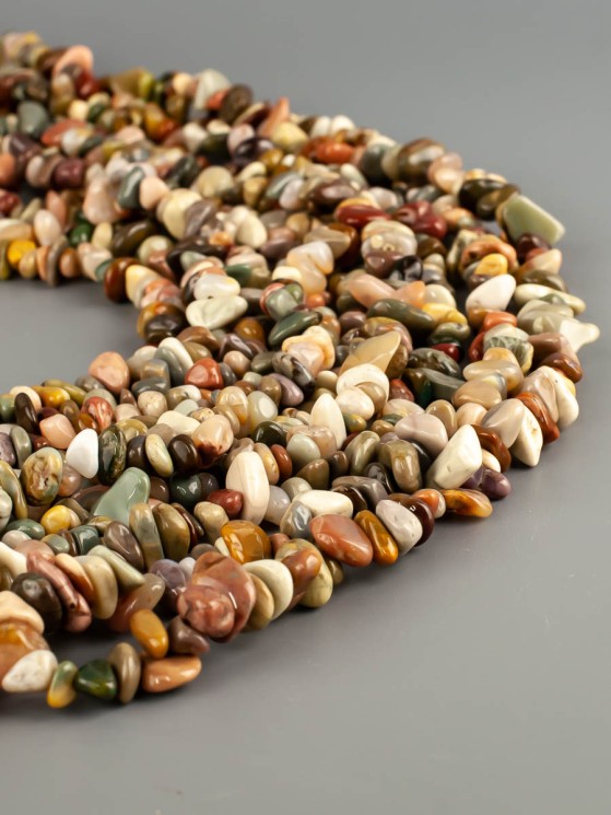 Бусины из яшмы "Галтовка" 01-1224