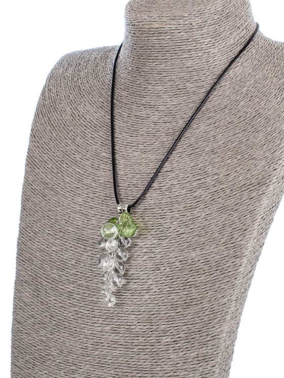 Колье из хрусталя "Виноград" пд-0661