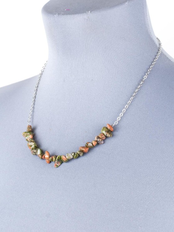 Колье из унакита "Атлантида" П10931