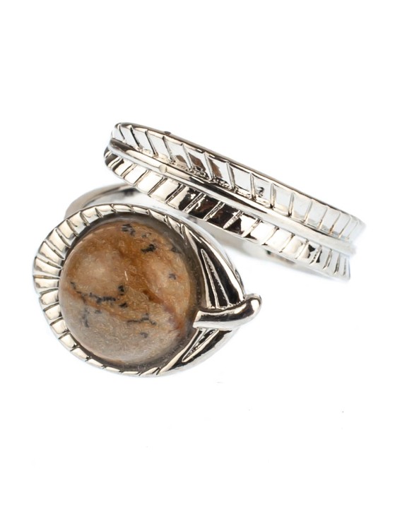 Кольцо из яшмы "Змея" 04-567