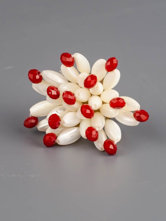 Кольцо из перламутра "Цветок" кп-5943