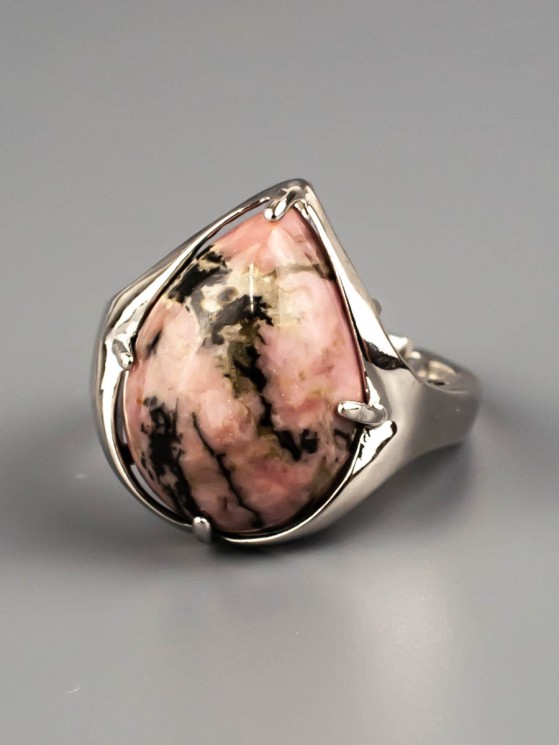 Кольцо из родонита "Мечта" 04-723