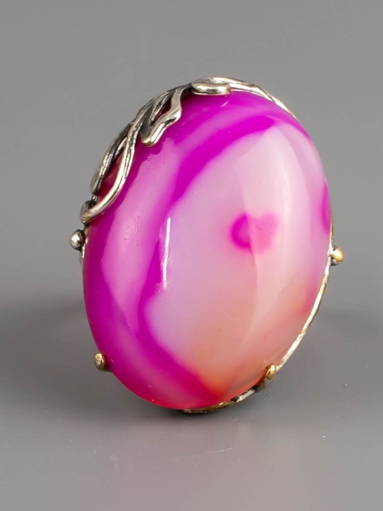 Кольцо из агата "Эвелина" кг-095-АГР1