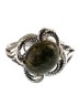 Кольцо из змеевика "Цветик" кг-031-ЗМ