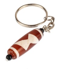 Брелок из агата "Дзи 5 Глаз с Молнией" БРК-915