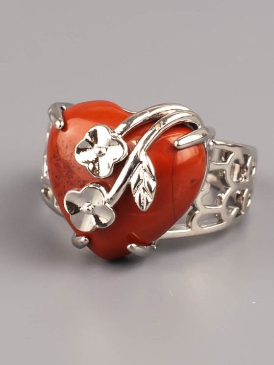 Кольцо из яшмы "Райский сад" 04-819