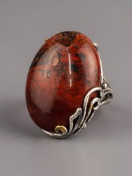 Кольцо из яшмы "Эвелина" кг-095-ЯК1